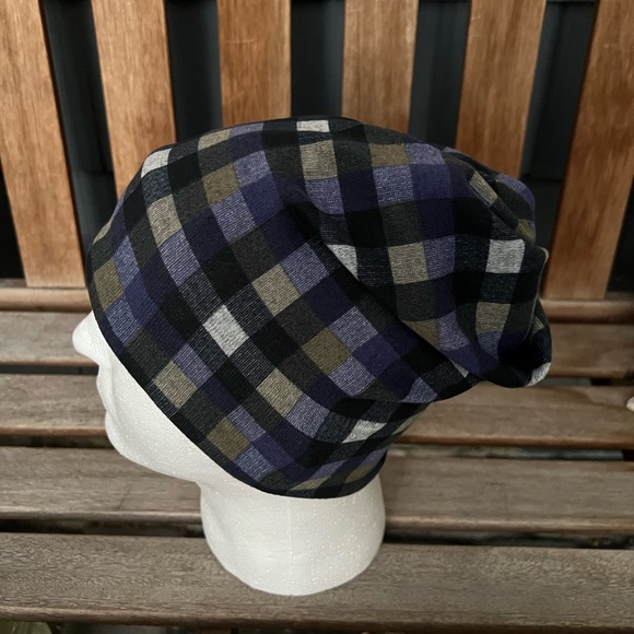 Plaid Slouchy Beanie - Picture 6 of 10